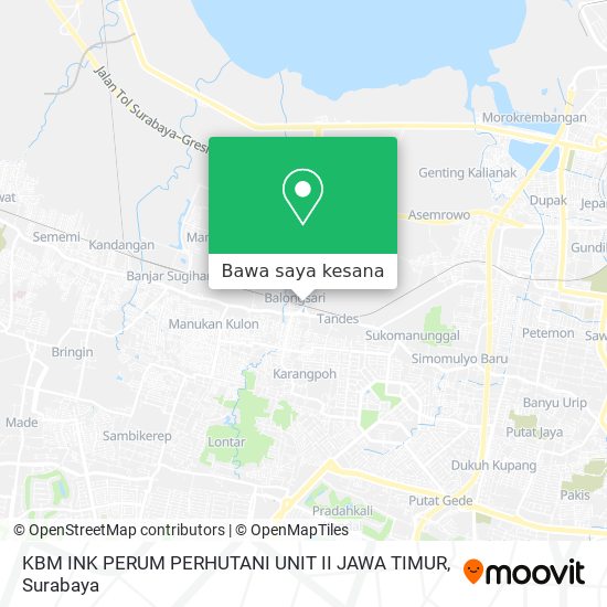 Peta KBM INK PERUM PERHUTANI UNIT II JAWA TIMUR