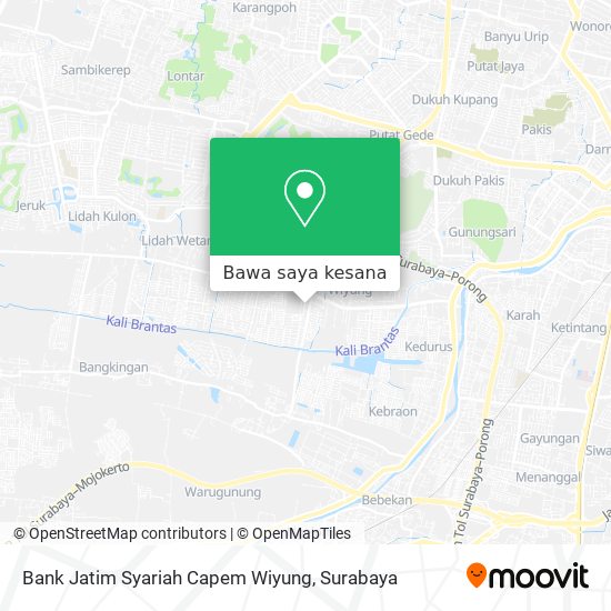 Peta Bank Jatim Syariah Capem Wiyung