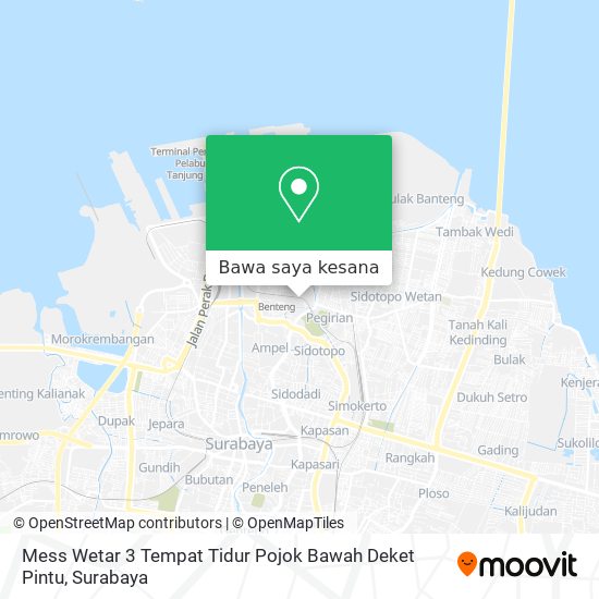 Peta Mess Wetar 3 Tempat Tidur Pojok Bawah Deket Pintu