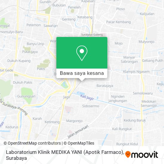 Peta Laboratorium Klinik MEDIKA YANI (Apotik Farmaco)