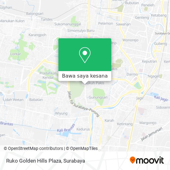 Peta Ruko Golden Hills Plaza