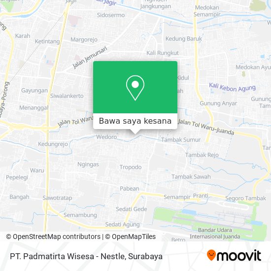 Peta PT. Padmatirta Wisesa - Nestle