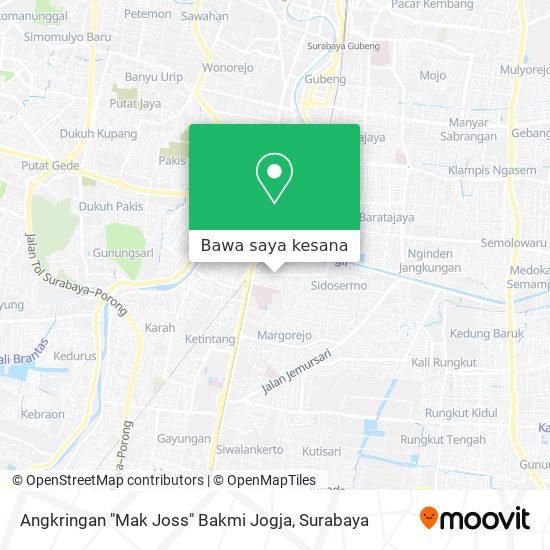 Peta Angkringan "Mak Joss" Bakmi Jogja