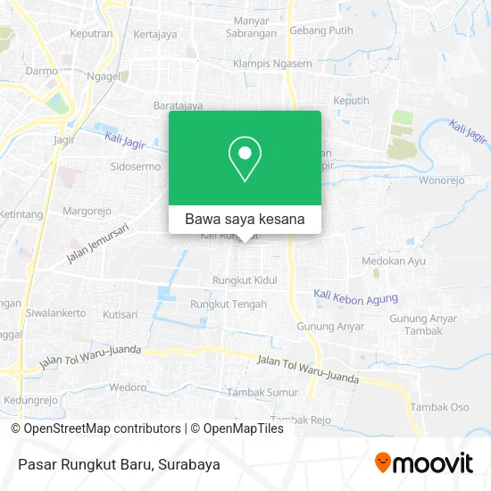Peta Pasar Rungkut Baru