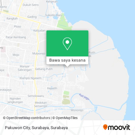 Peta Pakuwon City, Surabaya