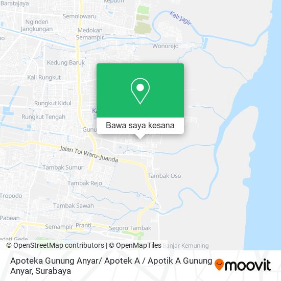 Peta Apoteka Gunung Anyar/ Apotek A / Apotik A Gunung Anyar
