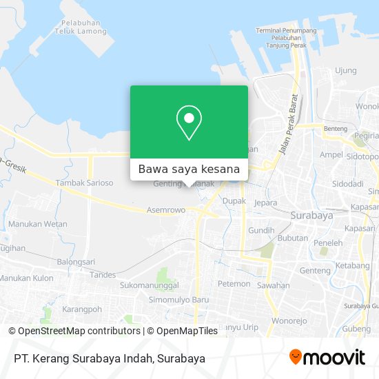 Peta PT. Kerang Surabaya Indah