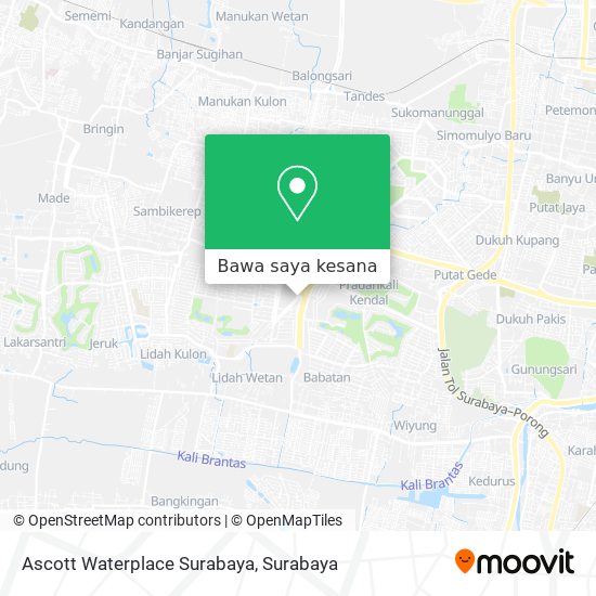 Peta Ascott Waterplace Surabaya