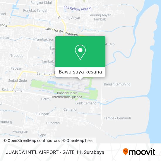 Peta JUANDA INT'L AIRPORT - GATE 11
