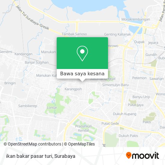 Peta ikan bakar pasar turi