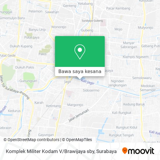 Peta Komplek Militer Kodam V / Brawijaya sby