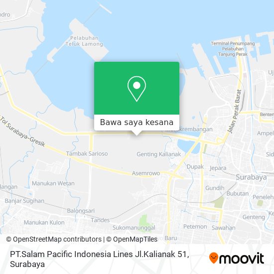 Peta PT.Salam Pacific Indonesia Lines
Jl.Kalianak 51