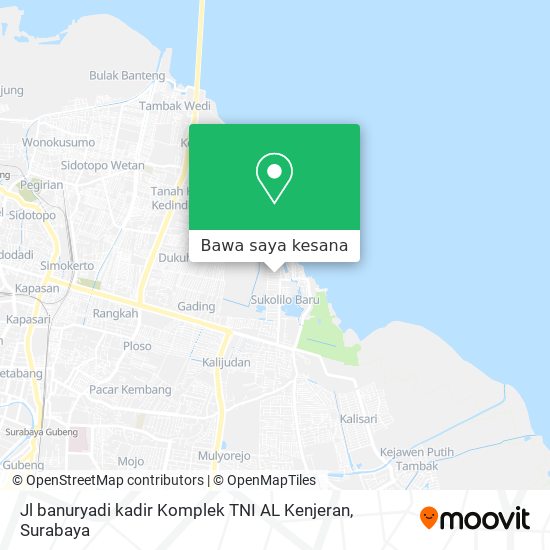 Peta Jl banuryadi kadir Komplek TNI AL Kenjeran