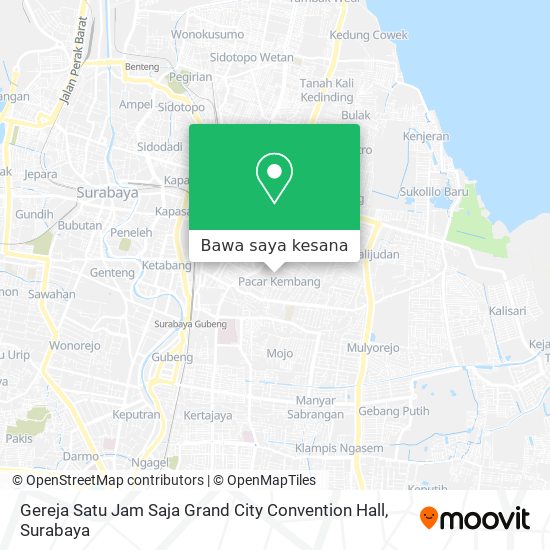 Peta Gereja Satu Jam Saja Grand City Convention Hall