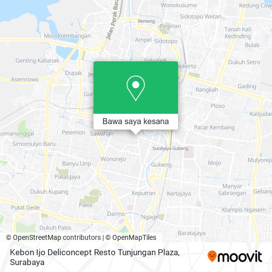 Peta Kebon Ijo Deliconcept Resto Tunjungan Plaza