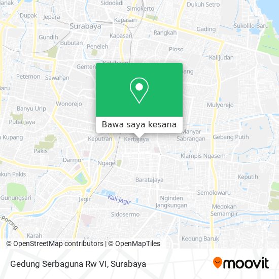 Peta Gedung Serbaguna Rw VI