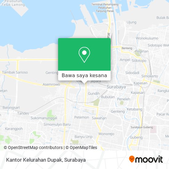 Peta Kantor Kelurahan Dupak