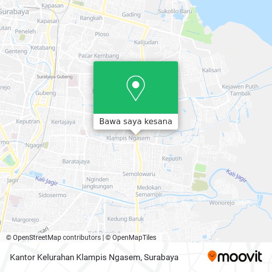 Peta Kantor Kelurahan Klampis Ngasem