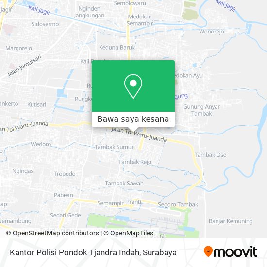 Peta Kantor Polisi Pondok Tjandra Indah
