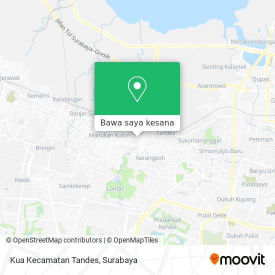 Peta Kua Kecamatan Tandes