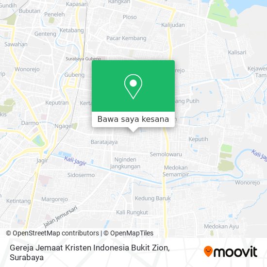 Peta Gereja Jemaat Kristen Indonesia Bukit Zion