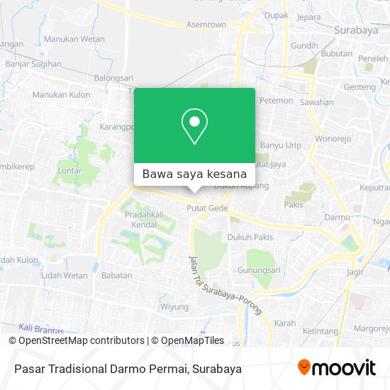 Peta Pasar Tradisional Darmo Permai