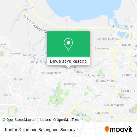 Peta Kantor Kelurahan Balongsari