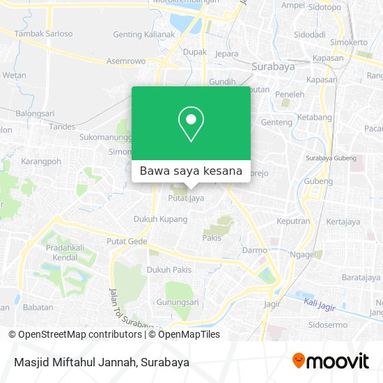 Peta Masjid Miftahul Jannah