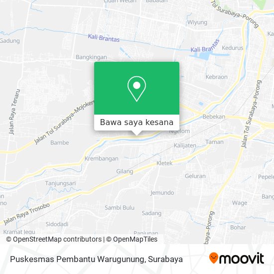 Peta Puskesmas Pembantu Warugunung