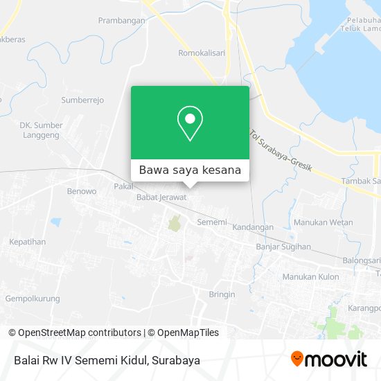 Peta Balai Rw IV Sememi Kidul