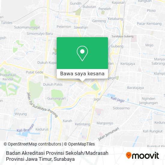 Peta Badan Akreditasi Provinsi Sekolah / Madrasah Provinsi Jawa Timur