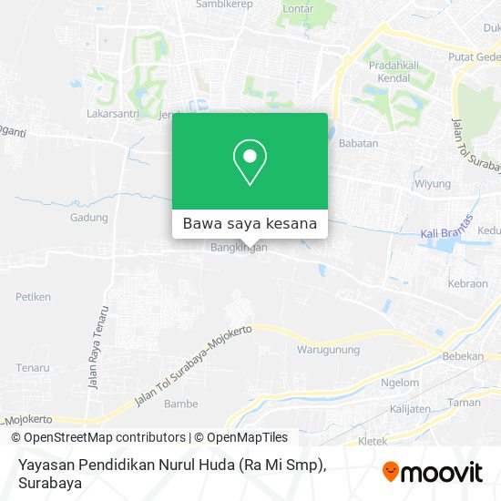 Peta Yayasan Pendidikan Nurul Huda (Ra Mi Smp)
