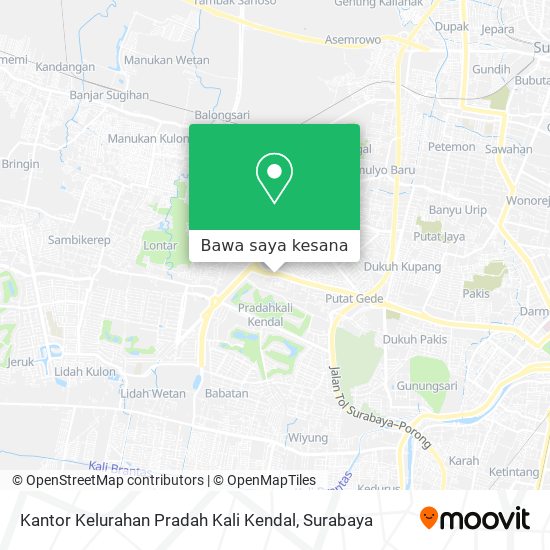 Peta Kantor Kelurahan Pradah Kali Kendal