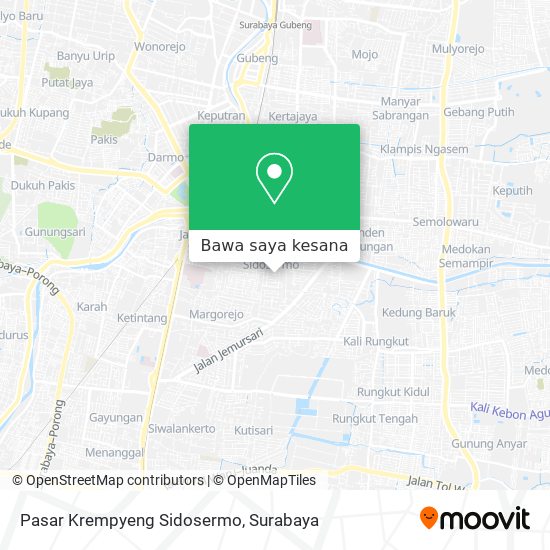 Peta Pasar Krempyeng Sidosermo