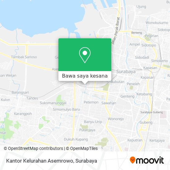Peta Kantor Kelurahan Asemrowo