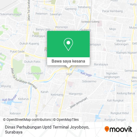 Peta Dinas Perhubungan Uptd Terminal Joyoboyo