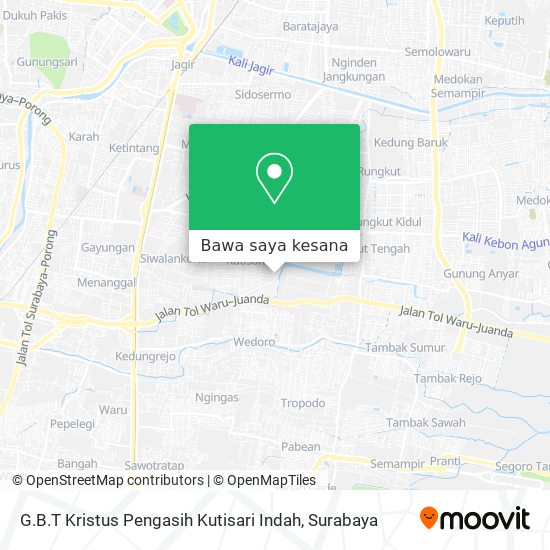 Peta G.B.T Kristus Pengasih Kutisari Indah