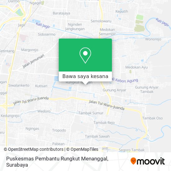 Peta Puskesmas Pembantu Rungkut Menanggal