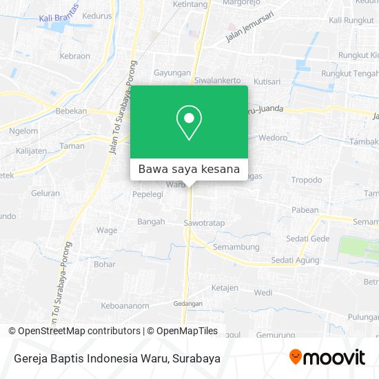 Peta Gereja Baptis Indonesia Waru
