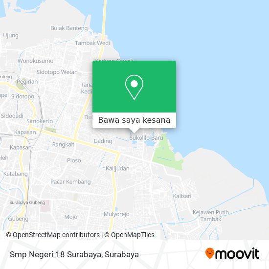 Peta Smp Negeri 18 Surabaya