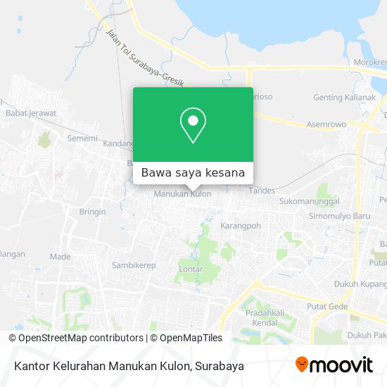 Peta Kantor Kelurahan Manukan Kulon