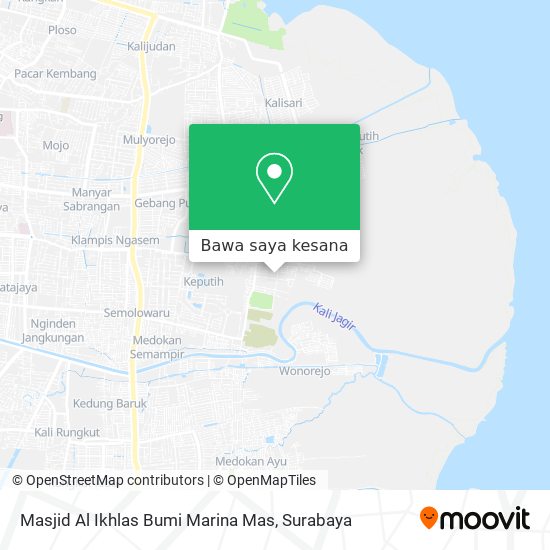 Peta Masjid Al Ikhlas Bumi Marina Mas