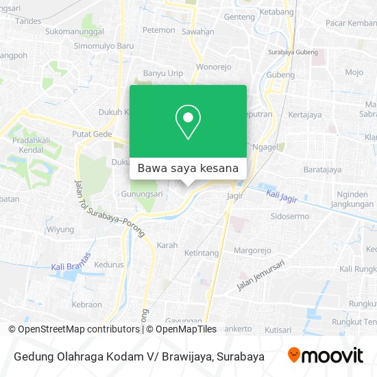 Peta Gedung Olahraga Kodam V/ Brawijaya