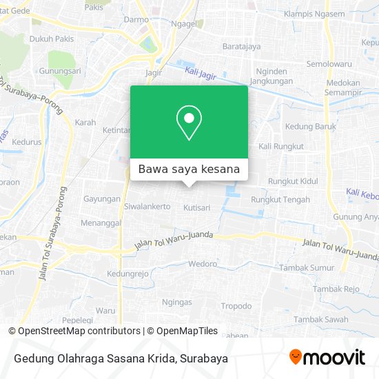 Peta Gedung Olahraga Sasana Krida