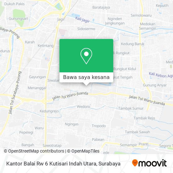 Peta Kantor Balai Rw 6 Kutisari Indah Utara