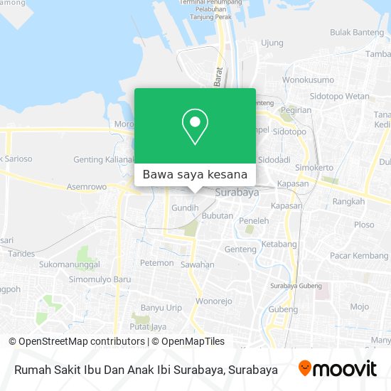 Peta Rumah Sakit Ibu Dan Anak Ibi Surabaya