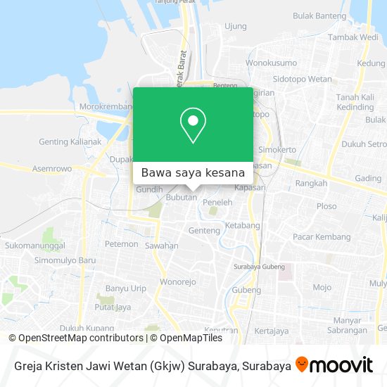 Peta Greja Kristen Jawi Wetan (Gkjw) Surabaya
