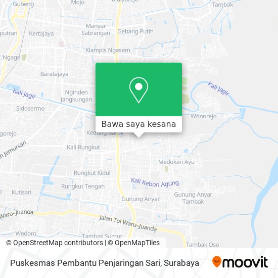 Peta Puskesmas Pembantu Penjaringan Sari