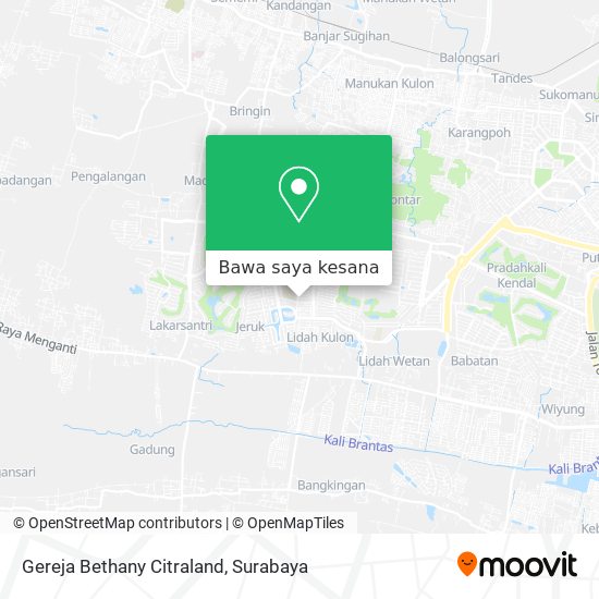 Peta Gereja Bethany Citraland