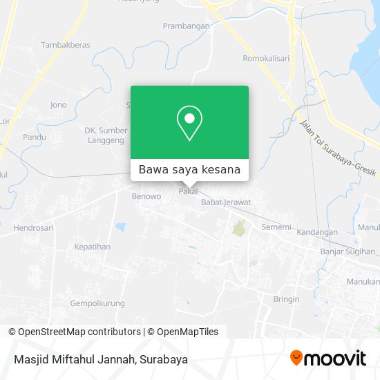 Peta Masjid Miftahul Jannah